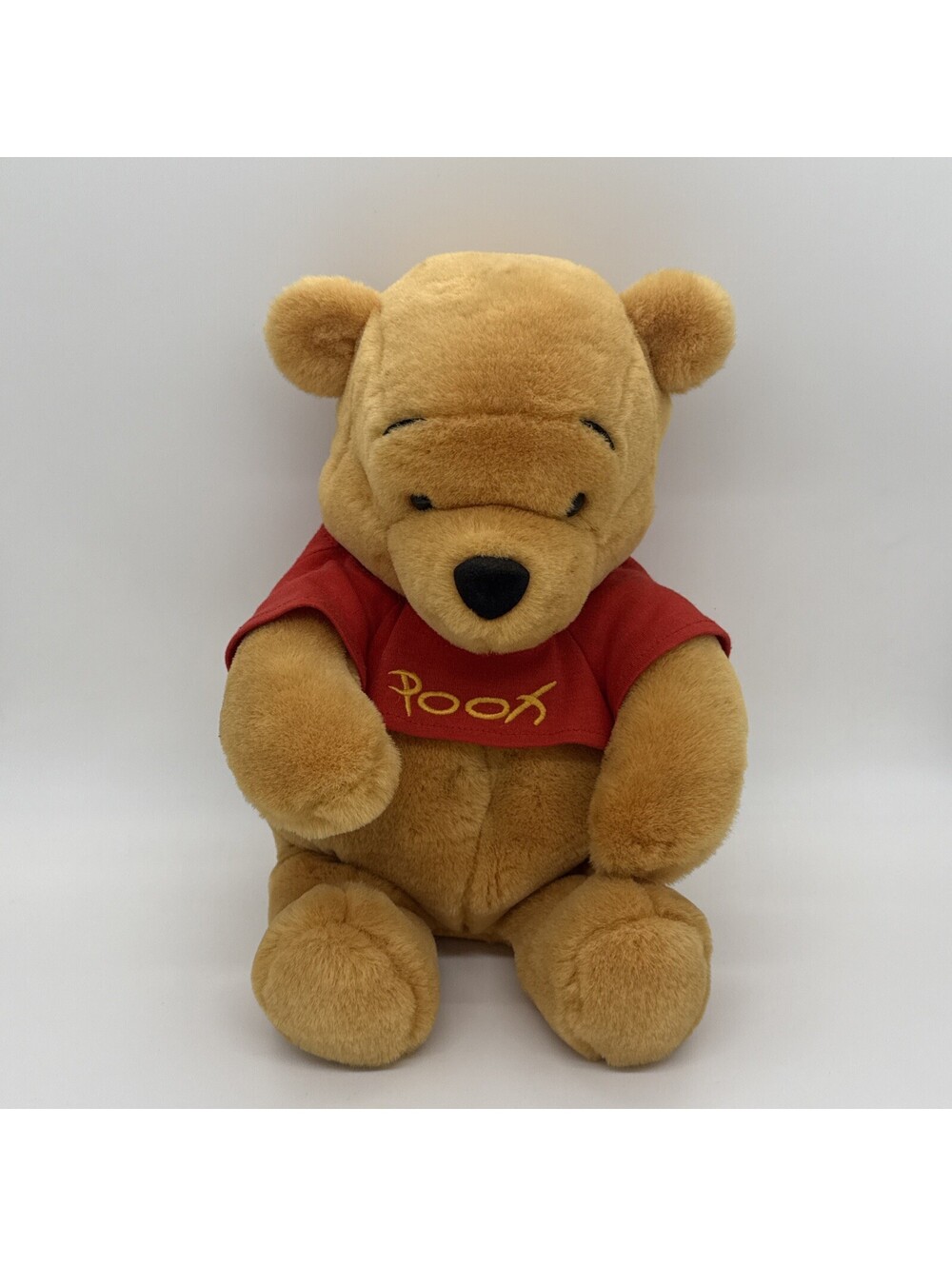 Winnie the Pooh Bear Talking Vibrating Plush Toy Push Belly Authentic Disney